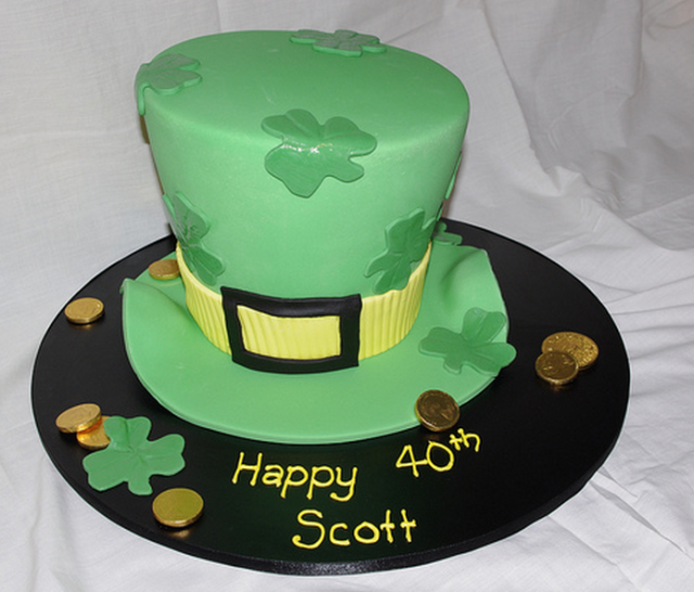 St. Patrick's Day hat cake for birthday cake.PNG
