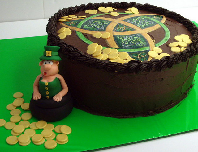 Funny Leprechaun cake for your St. Patrick's day party.PNG