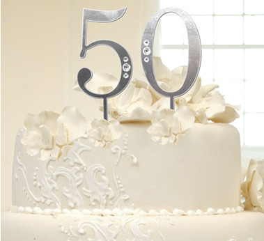 Modern golden anniversary cake topper photos.PNG