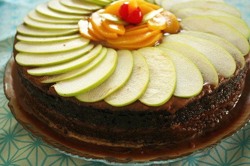 Flourless Chocolate Cake with fruits.jpg