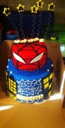 Spiderman Birthday Cake