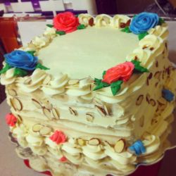Buttercream Rose Cake