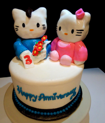Hello Kitty anniversary cakes photos.PNG