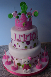 Hello Kitty princess cakes fancy cake topper picture.PNG