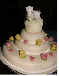 Hello Kitty wedding cakes pictures.PNG