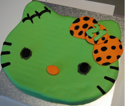 Green Hello Kitty zombie cakes pictures.PNG