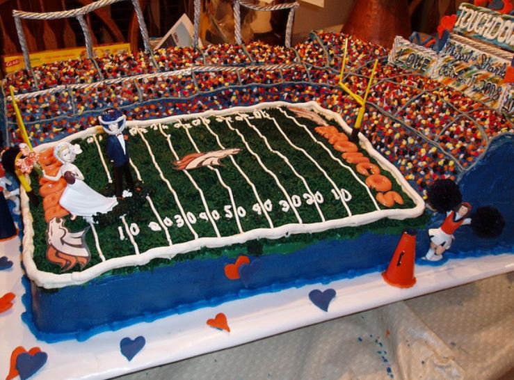 Colts theme football stadium Groom's Cake.JPG