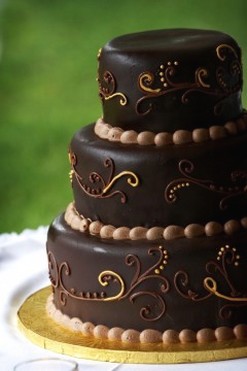 chocolate wedding cake