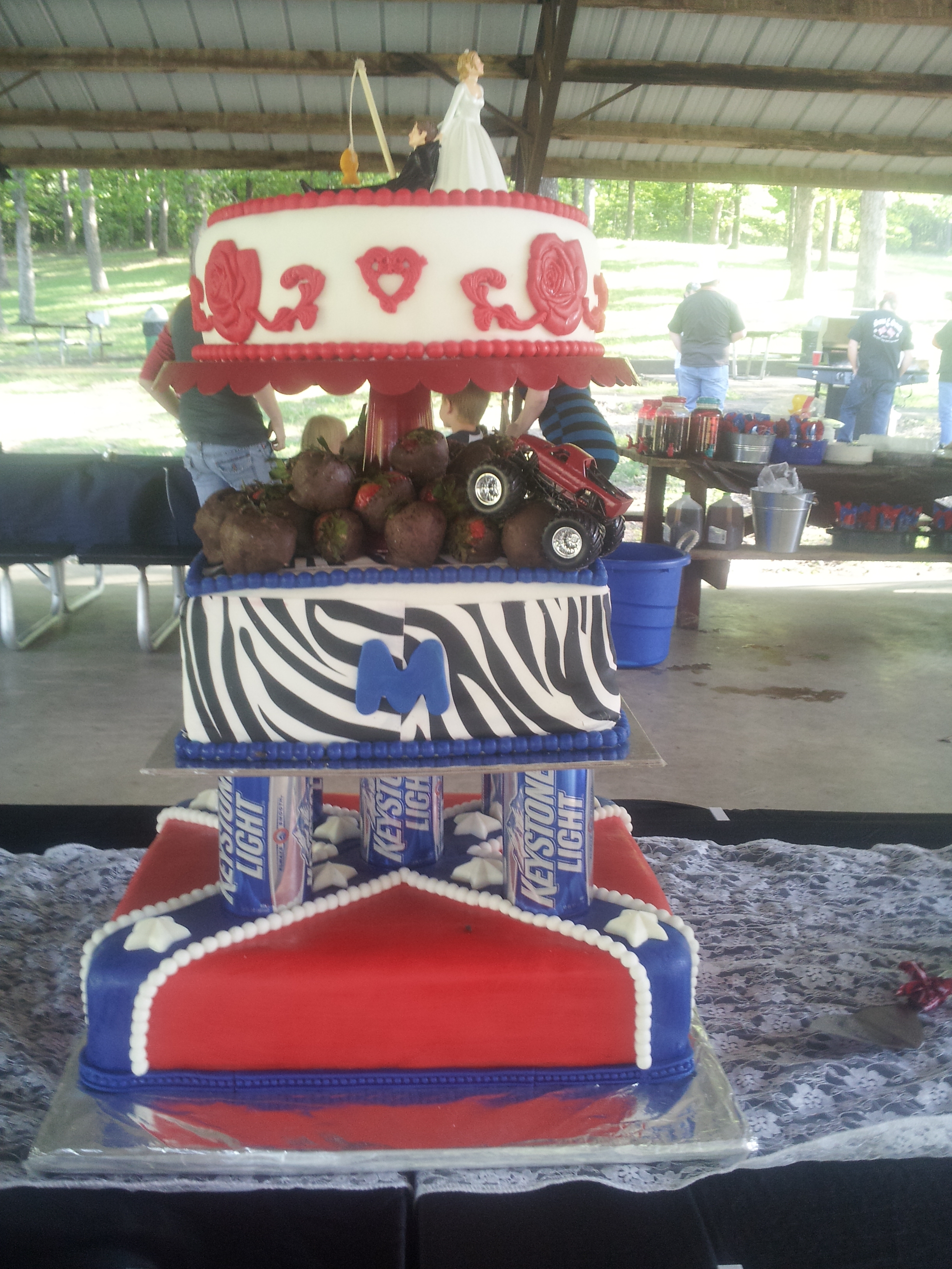 redneck wedding cake