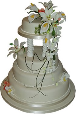 4 Tier Wedding Cake photo