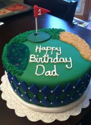 Golf theme birthday cake for dad.JPG