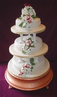 floral wedding cakes photo