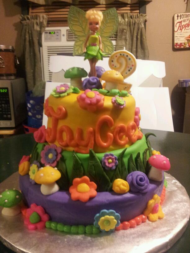 Tinker Bell birthday cake