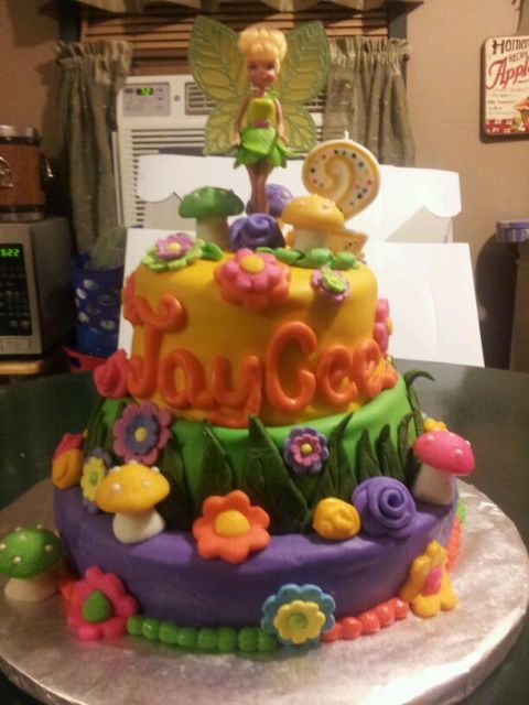 Tinker Bell birthday cake