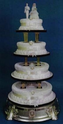 tall wedding cake