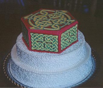 colorful wedding cake pic
