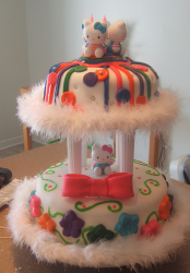 2 tiers hello kitty with colorful cake decors.PNG