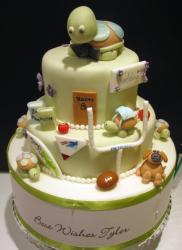Three tier grooms cake in children's school and sports theme.JPG