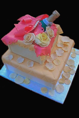 colorful wedding cake